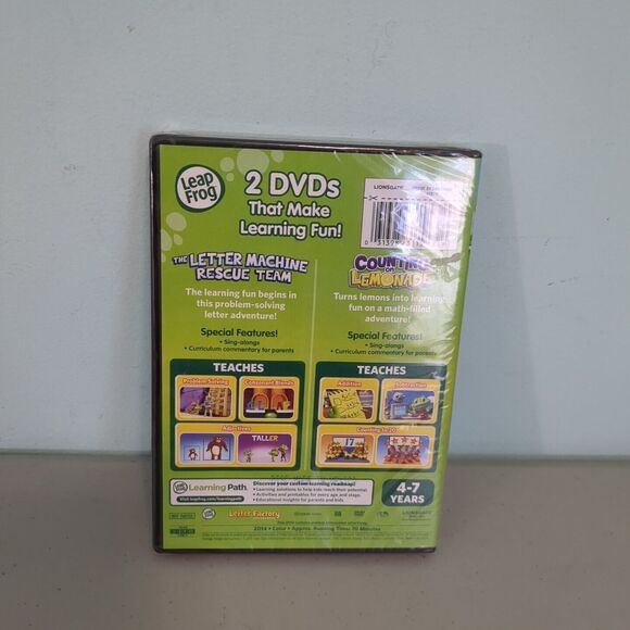 Leapfrog: Gift Of Learning for Kids Ages 4-7 - Double Feature [DVD] - Picture 2 of 2